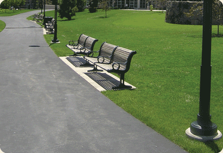 Permaloc AshpaltEdge edging for asphalt